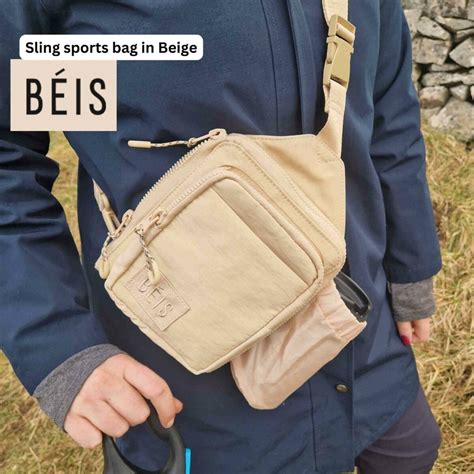 beis cross body bag.